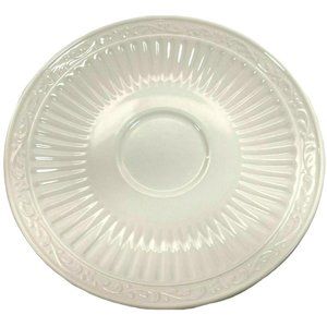 Mikasa Italian Countryside Saucer DD900 White Stoneware Dishwasher Safe 6.25"